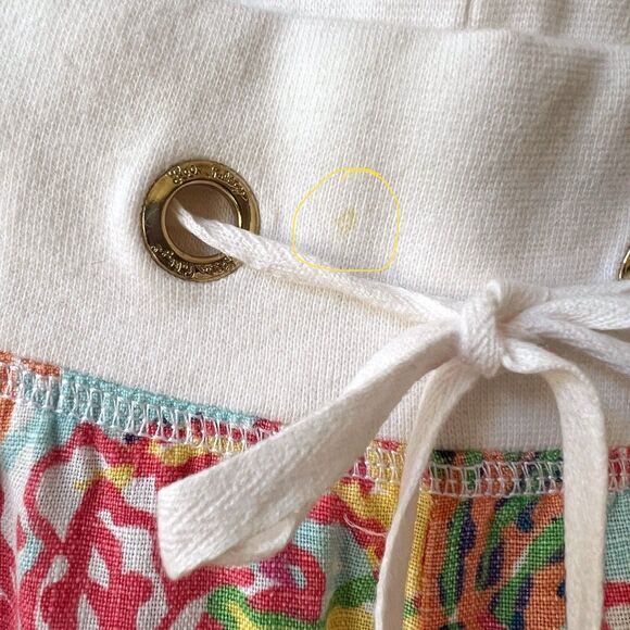 Lilly Pulitzer The Beach Pants Fishing For Compliments Medium Linen Wide Leg - Picture 6 of 9